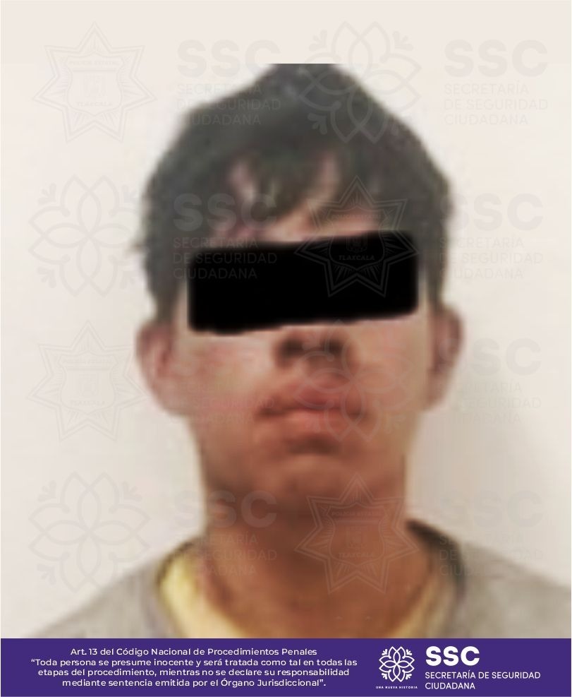 Asegura SSC a sujeto que se encontraba desvalijando un tractocamión